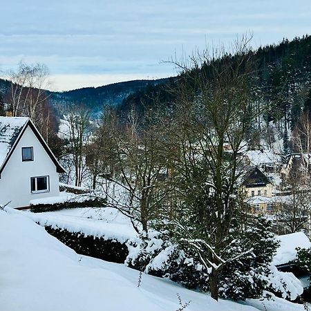Urige Berghuette Mit Kamin Und Sauna Im Erzgebirge Nahe Schwarzwassertal Pobershau Exterior photo